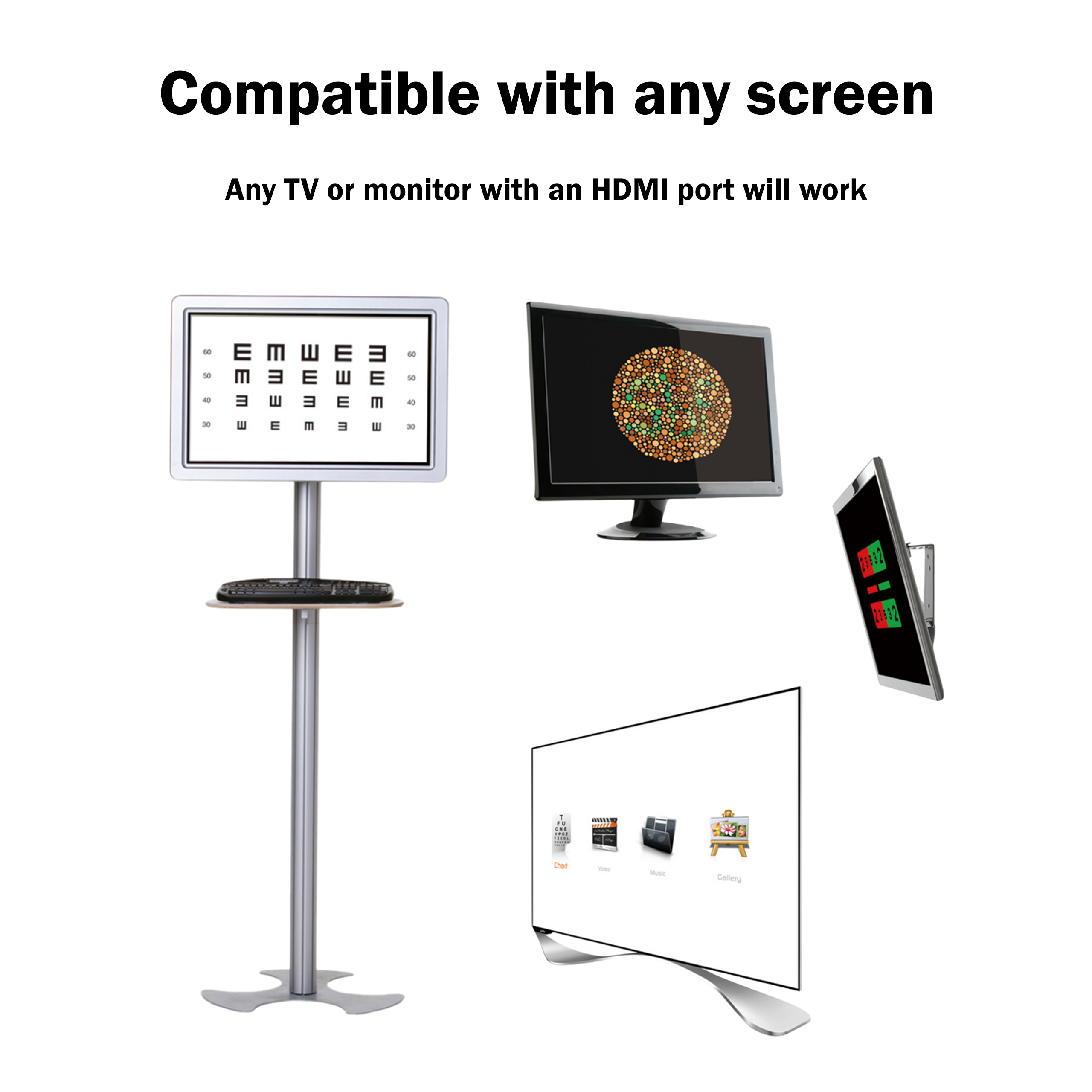 Compatible with any screen